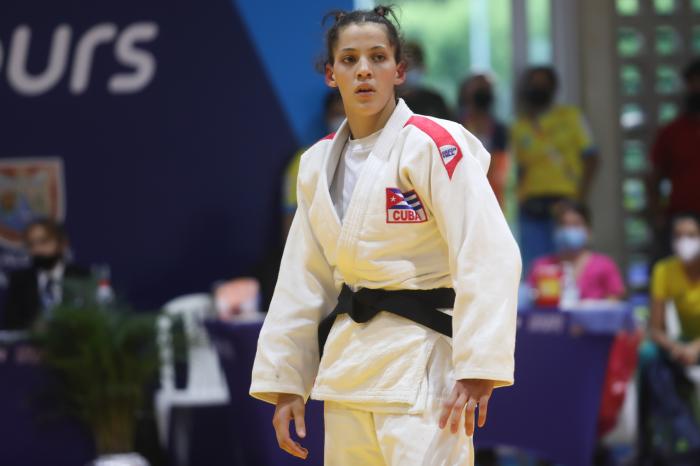 Idelannis Gómez de Cuba en la división de 70 kg, del judo 