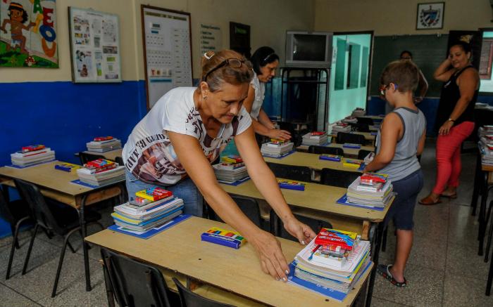 Recorrido por escuelas del Municipio Plaza, preparación de las mismas para inicio curso escolar 2018-2019, Escuela Primaria Frank País