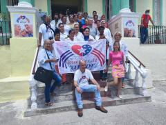 Una delegación de los proyectos Puentes de Amor y Codepink
