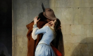 Obra El beso, de Francesco Hayez, Italia, 1859