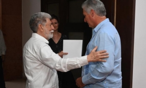 CELSO AMORIN Y MEGUEL DIAZ CANEL