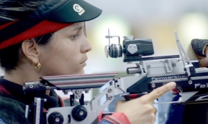 Barranquilla 2018 Tiro Rifle de Aire F Bronce 