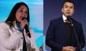 Luisa González y Daniel Noboa