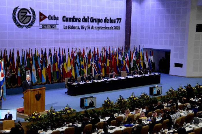 Cumbre del G77 y China, presidida por el lìder historico de la Revoluciòn General de Ejèrcito Raùl Castro Ruz, Miguel Díaz-Canel Bermúdez, 