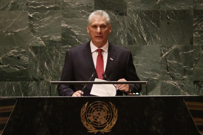 Urge un nuevo y más justo contrato global, afirmó Díaz-Canel. Foto: Estudios Revolución	

