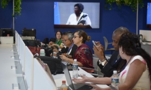 Sala de prensa de la Cumbre de G77 y China
