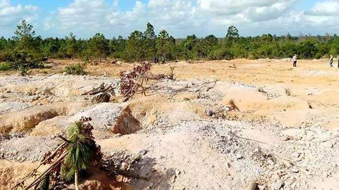 extracción ilegal de mineral (oro) en Ciego de Ávila