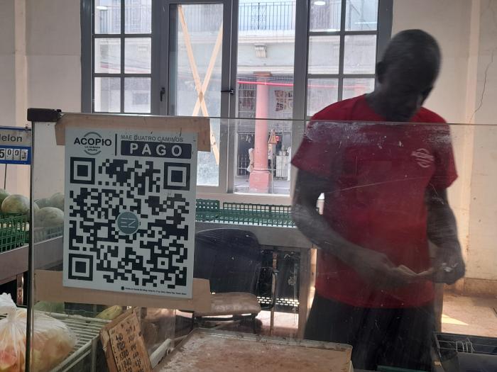 CODIGO QR EN  El mercado agropecuario Estatal (MAE) Cuatro Caminos