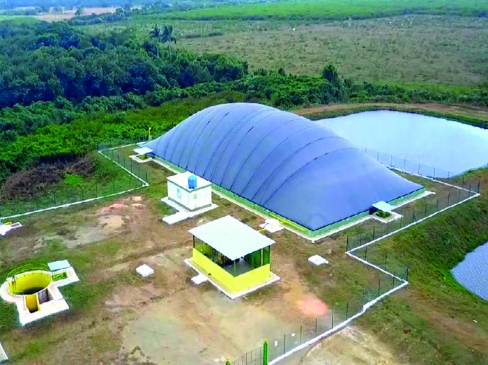 Tecnología de laguna cubierta para la producción de biogás y abono orgánico. Foto: Cortesía del entrevistado
