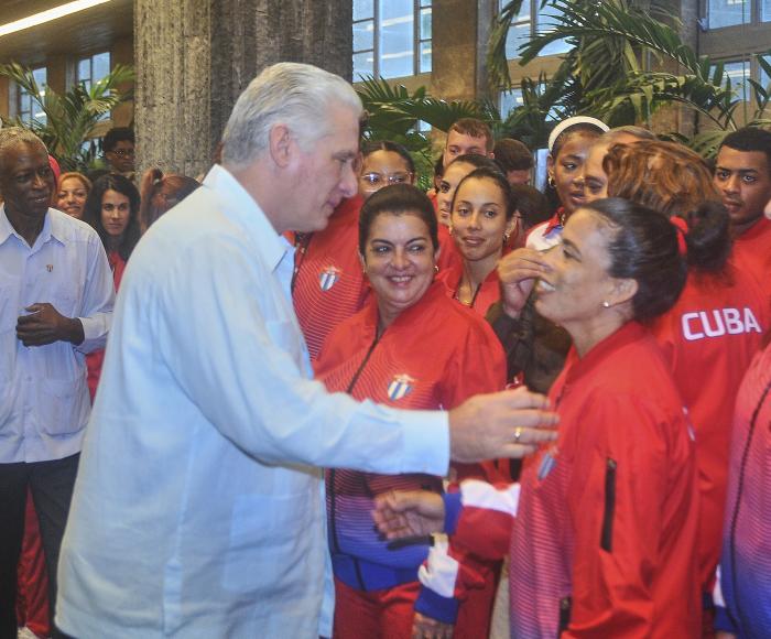 Acto de abanderamiento de la delegación que participará en los XIX Juegos Panamericanos 