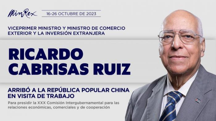 Ricardo Cabrizas Ministro de Comercio Exterior y la Inversion Extranjera