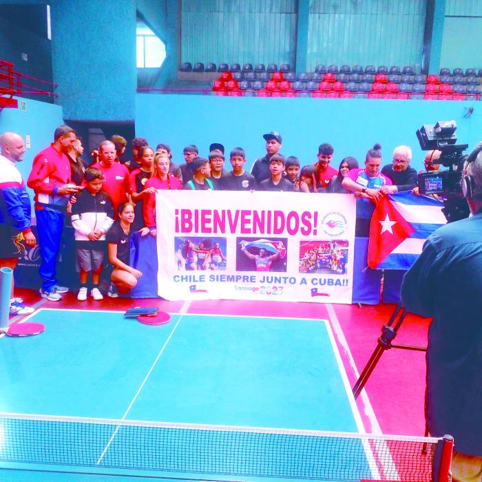 Chile, delegación cubana