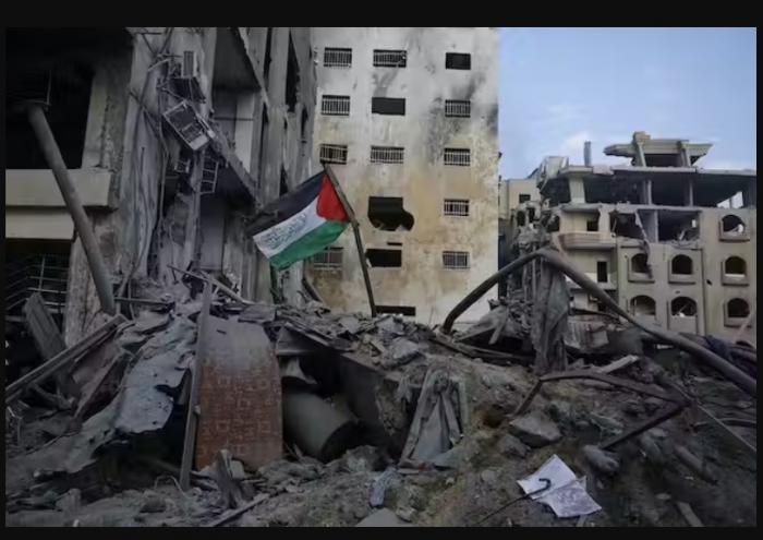 Imagen de la Franja de Gaza tomada por Ashraf Amra/Anadolu via Getty Images 