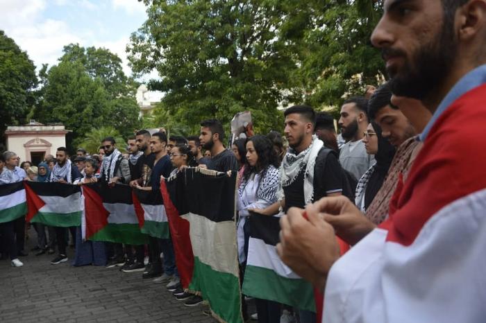 acto de solidaridad con Palestina, en La Habana