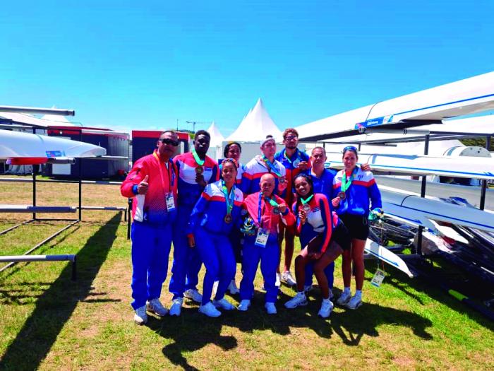 El remo, con cosecha de cuatro medallas, cumplió en Chile. 
foto: tomada de la delegación cubana
