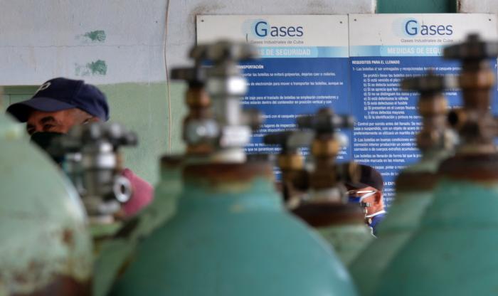 Estados Unidos denegó el oxígeno a Cuba en el momento más crítico de la covid-19, cuando la planta 
productora del país pasaba por una avería. Foto: ricardo lópez hevia