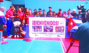 Chile, delegación cubana