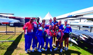 El remo, con cosecha de cuatro medallas, cumplió en Chile. 
foto: tomada de la delegación cubana
