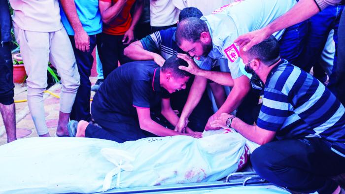 La población palestina está siendo víctima, una vez más, de una masacre, a la que ni siquiera el Consejo de Seguridad de la onu ha podido dar una pausa o un cese al fuego. foto: RT
