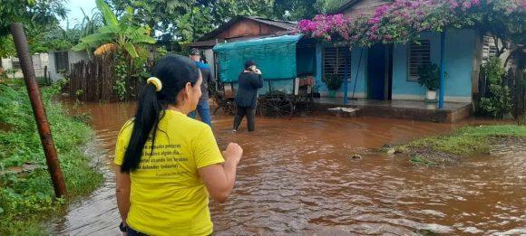 crecida del rio en Moa