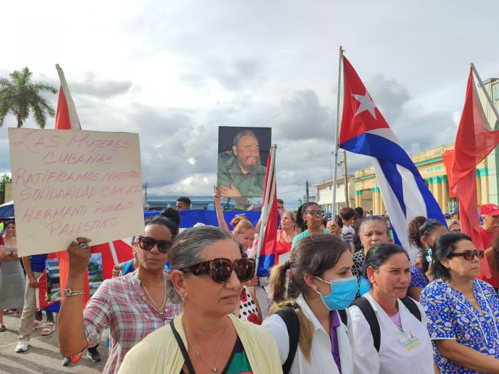 Camaguey marcha en apollo al pueblo palestino