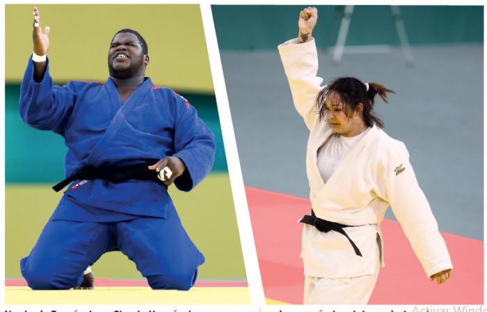 Yordanis Fernández y Sheyla Hernández sumaron los primeros títulos del parajudo cubano en
esta cita multideportiva. FOTO: CALIXTO N. LLANES