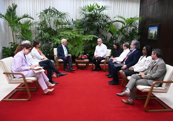 Encuentro de Díaz-Canel con Comisionado de la UE