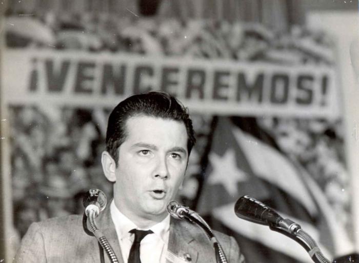 Armando Hart en el Congreso Nacional de Alfabetización.
