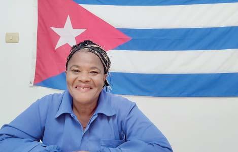 Para esta cienfueguera ha sido «un alto reto representar a la mujer
cubana, dentro de un colectivo netamente masculino».