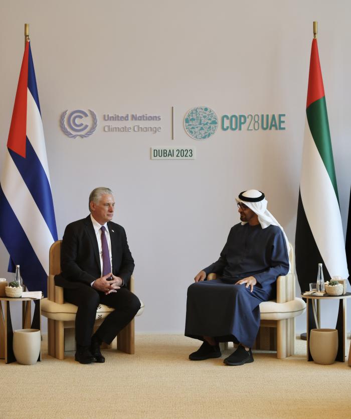 Diaz Canel en Emiratos Árabes Unidos