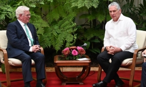 Encuentro de Díaz-Canel con Comisionado de la UE