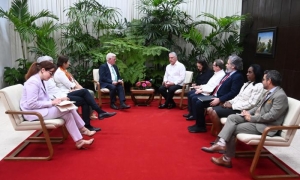 Encuentro de Díaz-Canel con Comisionado de la UE