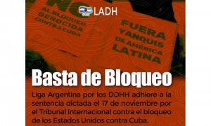 Exigen en Argentina el fin del bloqueo de Estados Unidos a Cuba
