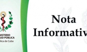 Nota informativa salud publica