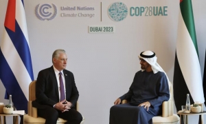 Diaz Canel en Emiratos Árabes Unidos