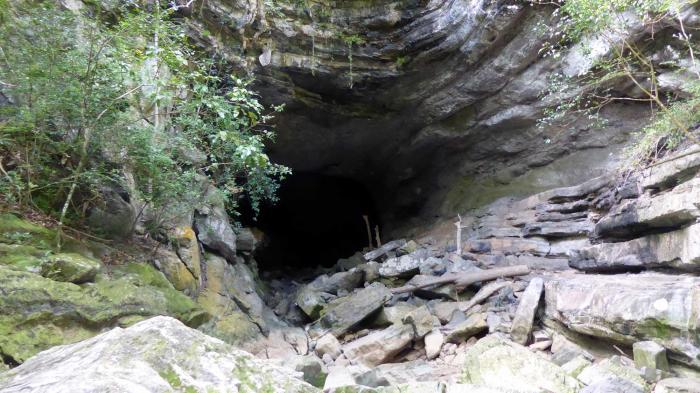 Entrada de la cueva donde se encuentra el nuevo fósil de Viñales