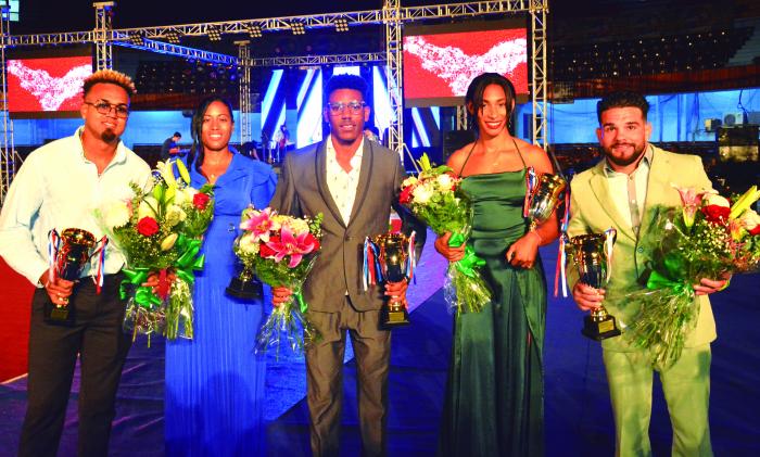 Gala de los Atletas del Año Cuba 2023 ayletas mas destacados del año Orta, Cirilo, Sol y Duran