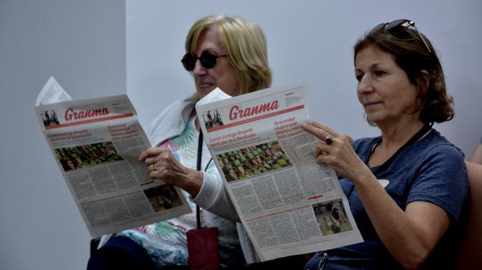 Grupo de solidaridad de Francia de visita