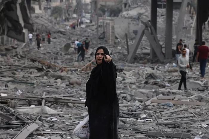 La masacre en Gaza cumple más de cien días, y el número de muertos alcanza los 24 000. Foto: afp