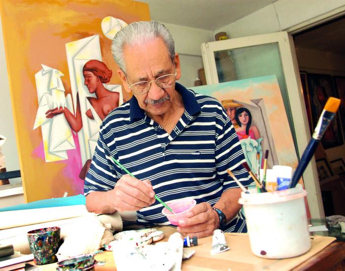 Entrevísta al pintor cubano Adigio Benitez. 20 - Nov.- 2002
  Foto: Ahmed Velázquez. (Adigio 7)

Beez0018