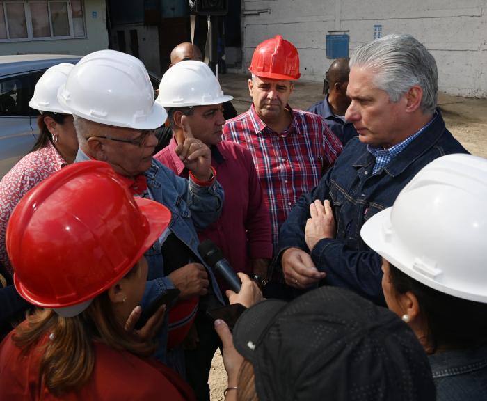 Díaz Canel Cárdenas Central Boris Luis Santa Coloma, Madruga