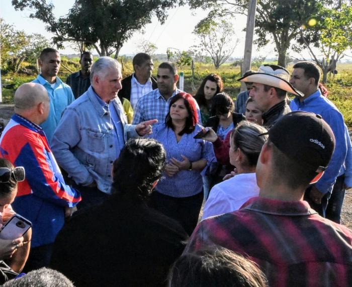 Diaz Canel en Pinar del Rio