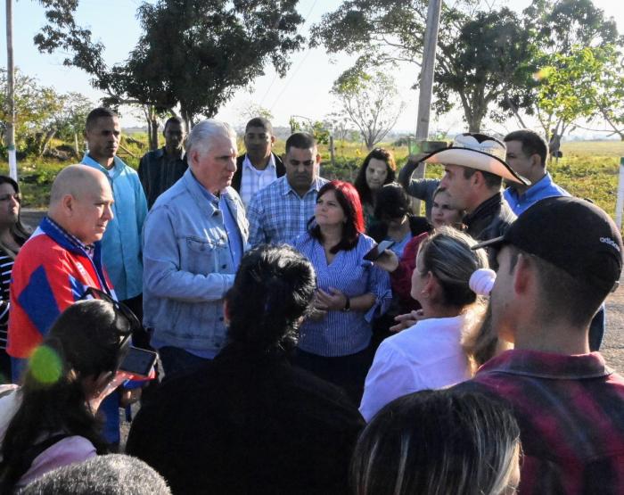 Diaz Canel en Pinar del Rio