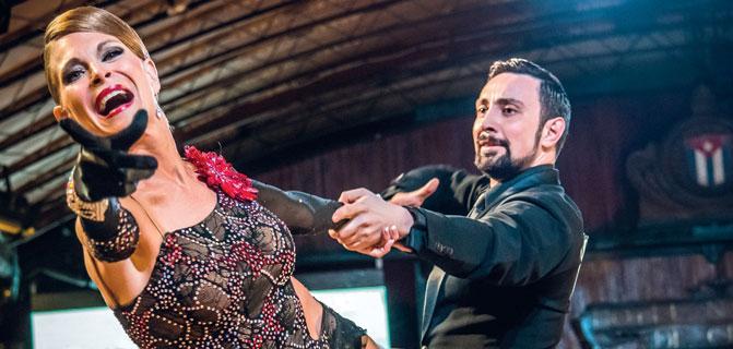 Competencia de bailes de salón en Cuba