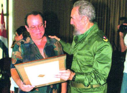 Silvio Rodríguez con Fidel castro.