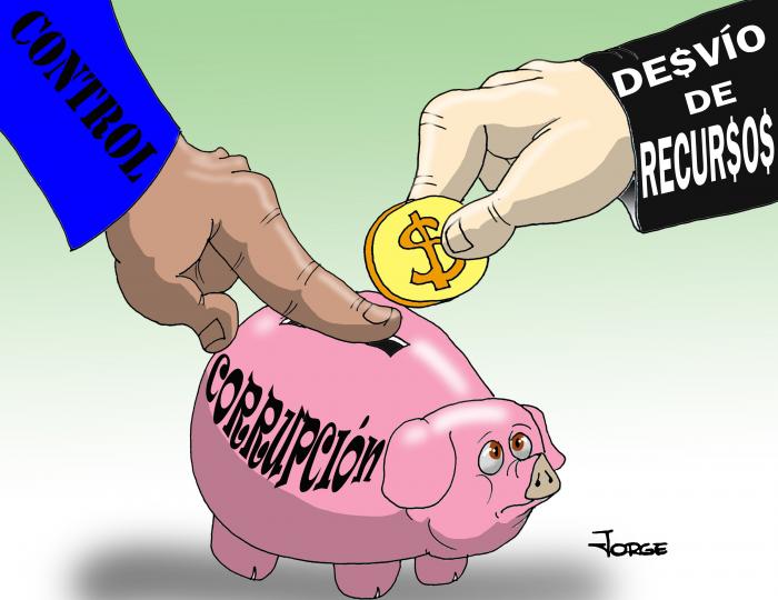 Caricatura contra la corrupción