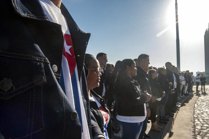 Acto de Abanderamiento al Festival mundial de la Juventud Rusia 2024 en el Memorial Jose Marti