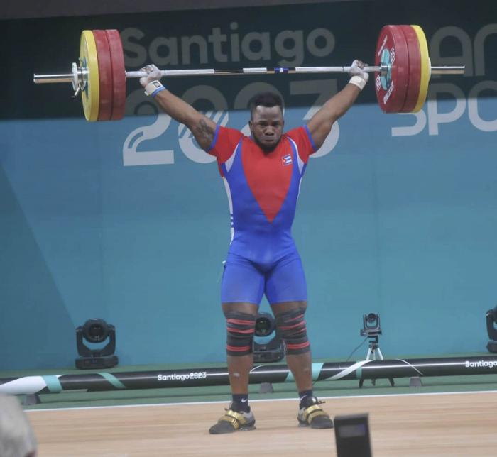 Juegos Panamericanos Santiago de Chile 2023 (22 de octubre). Pesas. Olfides Saez 89 kg