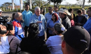Diaz-Canel en Pinar del Rio
