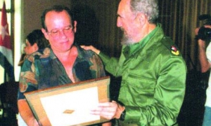 Silvio Rodríguez con Fidel castro.